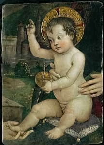 Pinturicchio: Gesù Bambino delle Mani